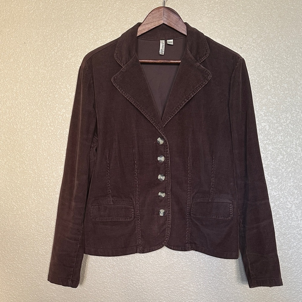 St. John's Bay Dark Brown Corduroy Blazer